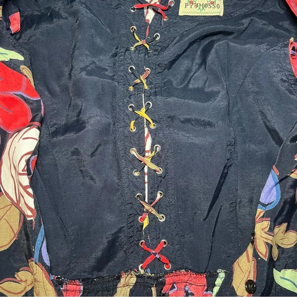 Pyumosso 100% Rayon Full button Front, Corset Back, Midi Fit & Flare Dress - Picture 6 of 8